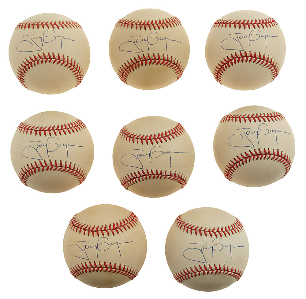 Tony Gwynn Single-Signed Baseball Collection (12) - Upper Deck