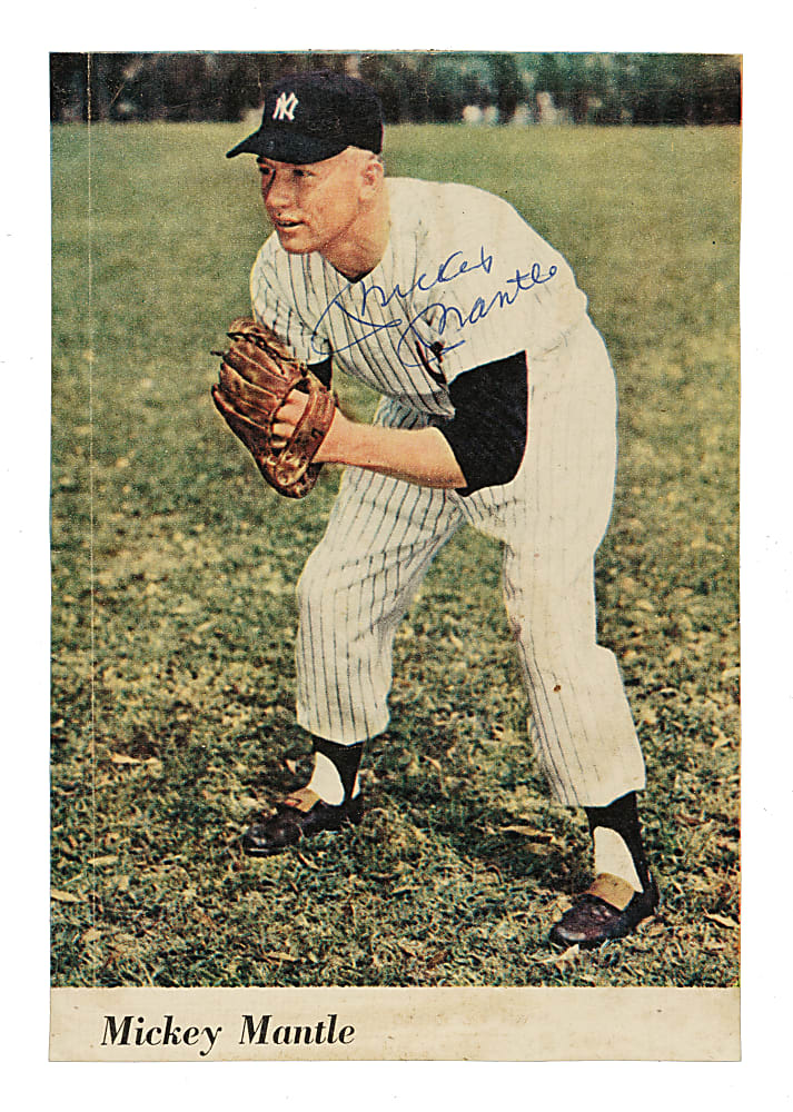 Mickey Mantle Signed Magazine Page - JSA