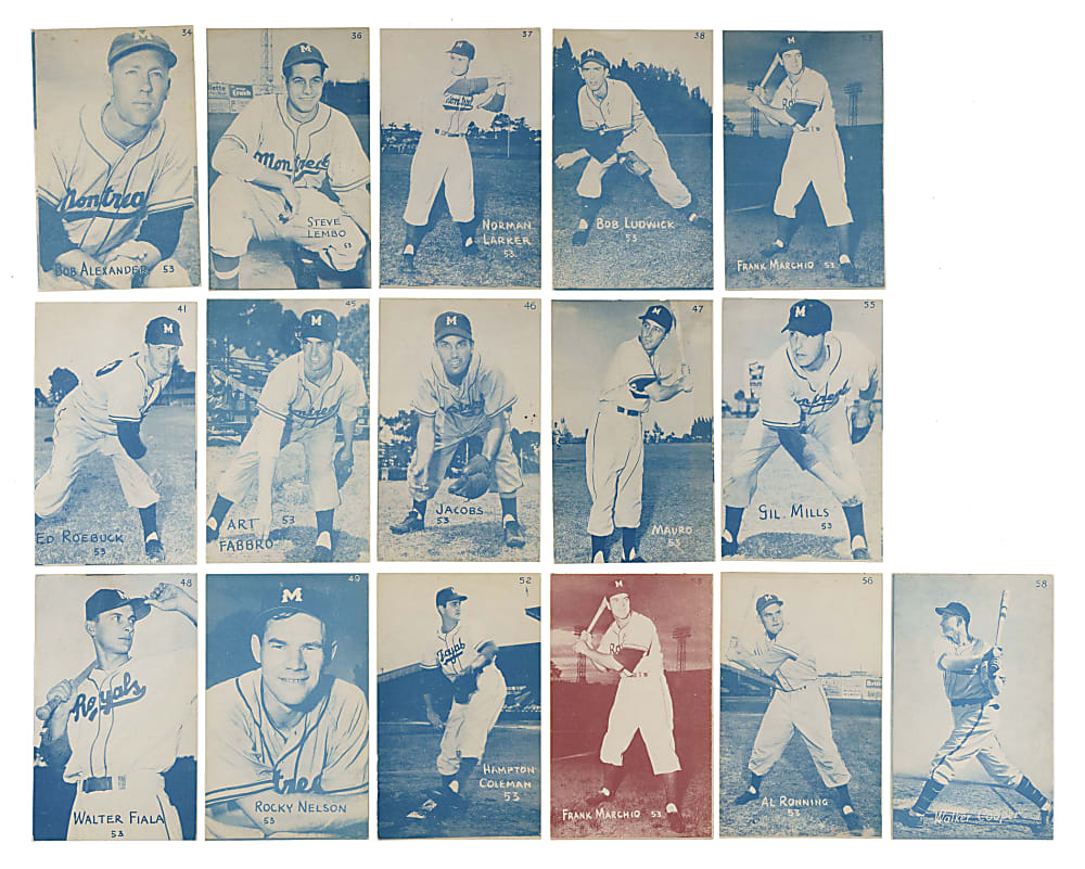 1953 Canadian Exhibits Collection (20) Including Signed Tom La Sorda