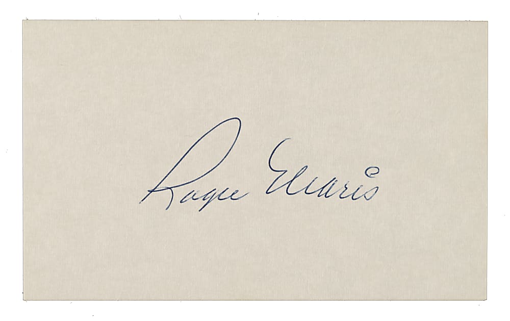 Roger Maris Cut Signature - JSA