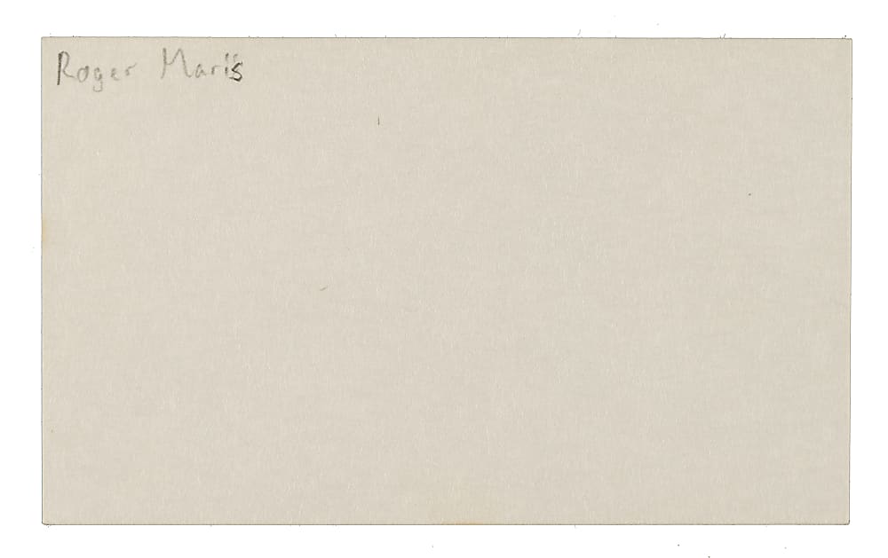 Roger Maris Cut Signature - JSA