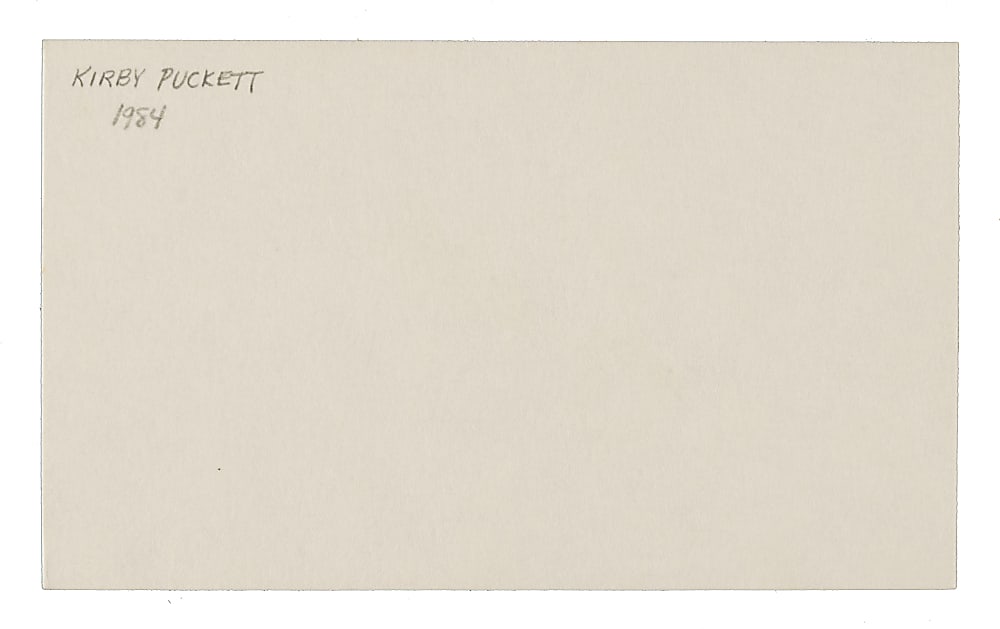 Kirby Puckett Cut Signature - JSA