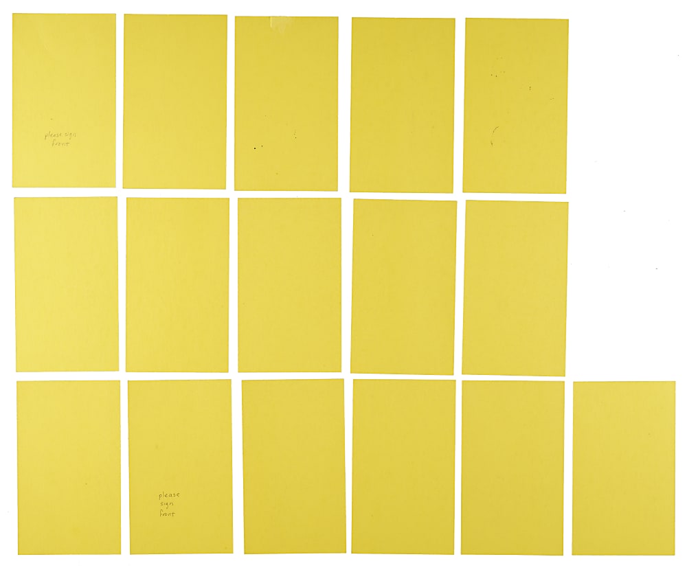 1977 Jim Rowe 4-On-1 Exhibit Near-Complete Set (15/16) Including 12 Signed Cards