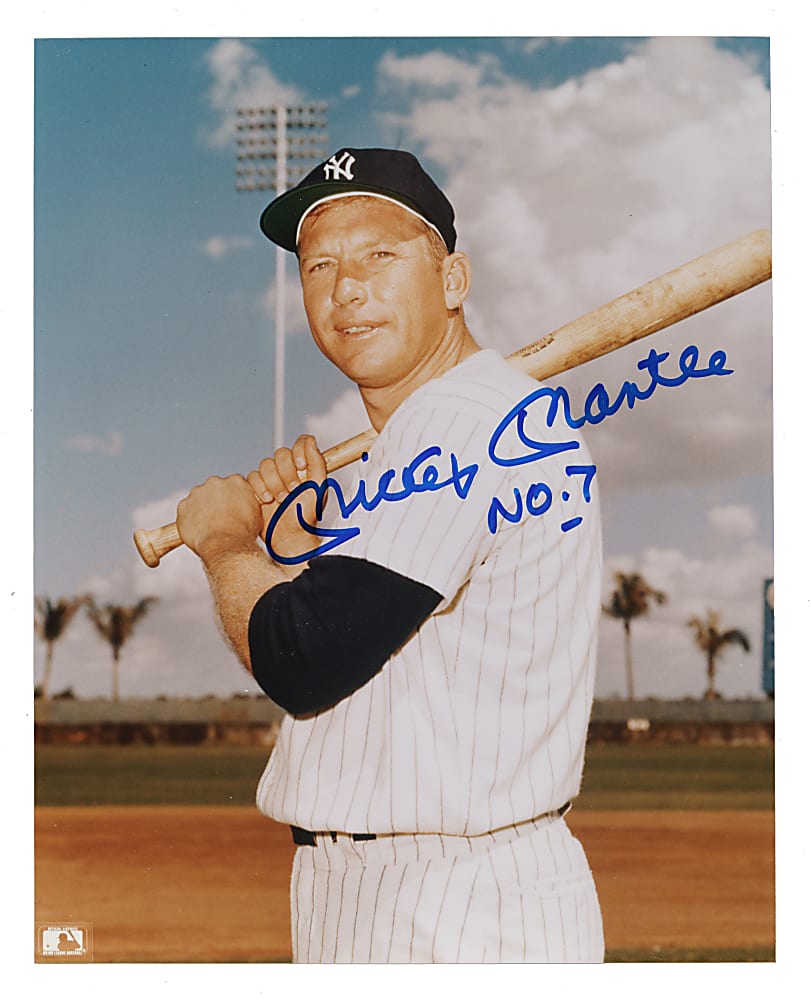 Mickey Mantle "No. 7" Signed Photograph - JSA