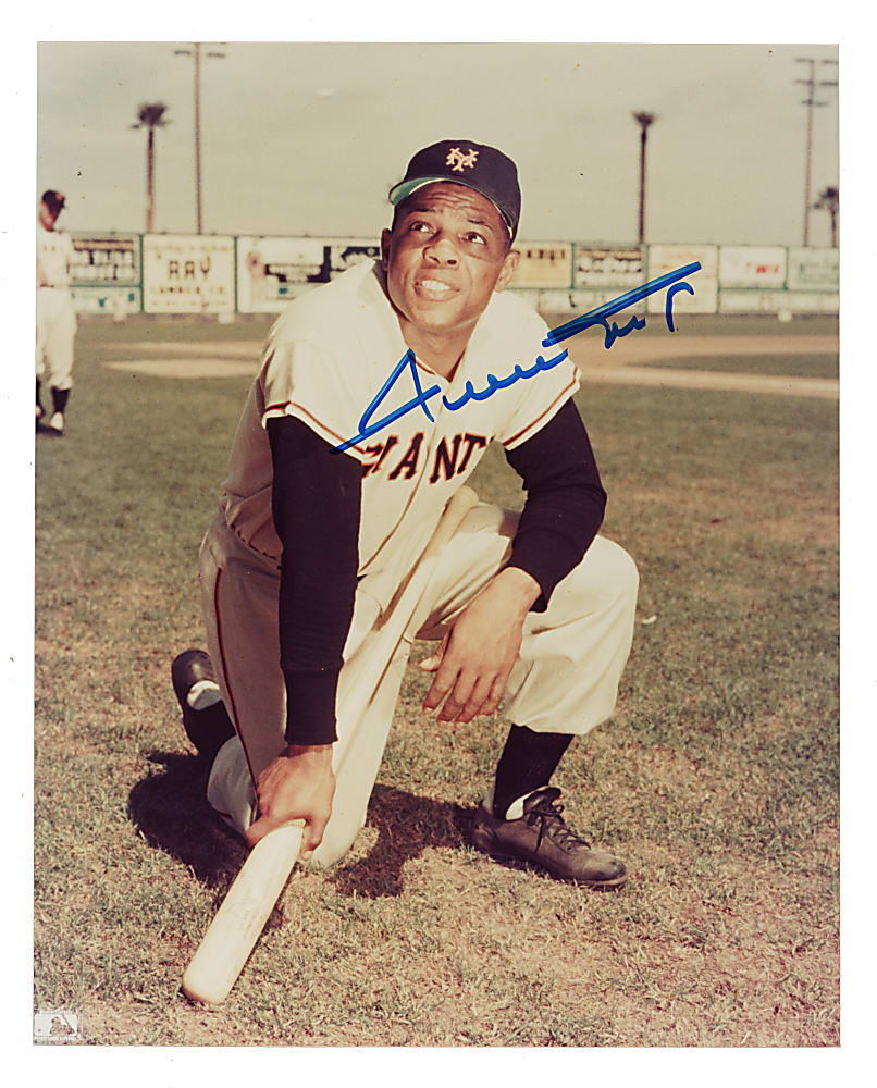 Willie Mays Signed Photograph