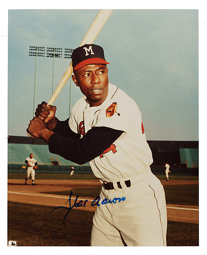 Hank Aaron Signed Photograph