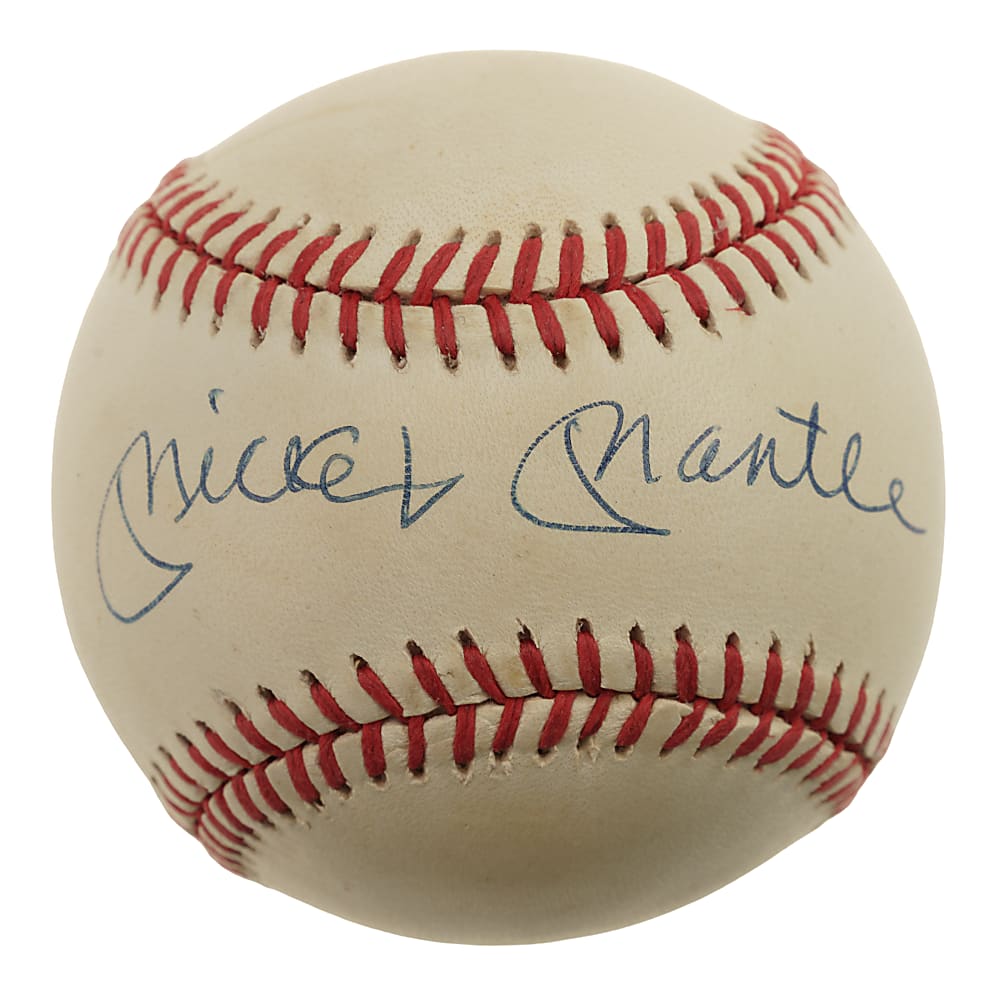 Mickey Mantle Single-Signed Baseball - JSA