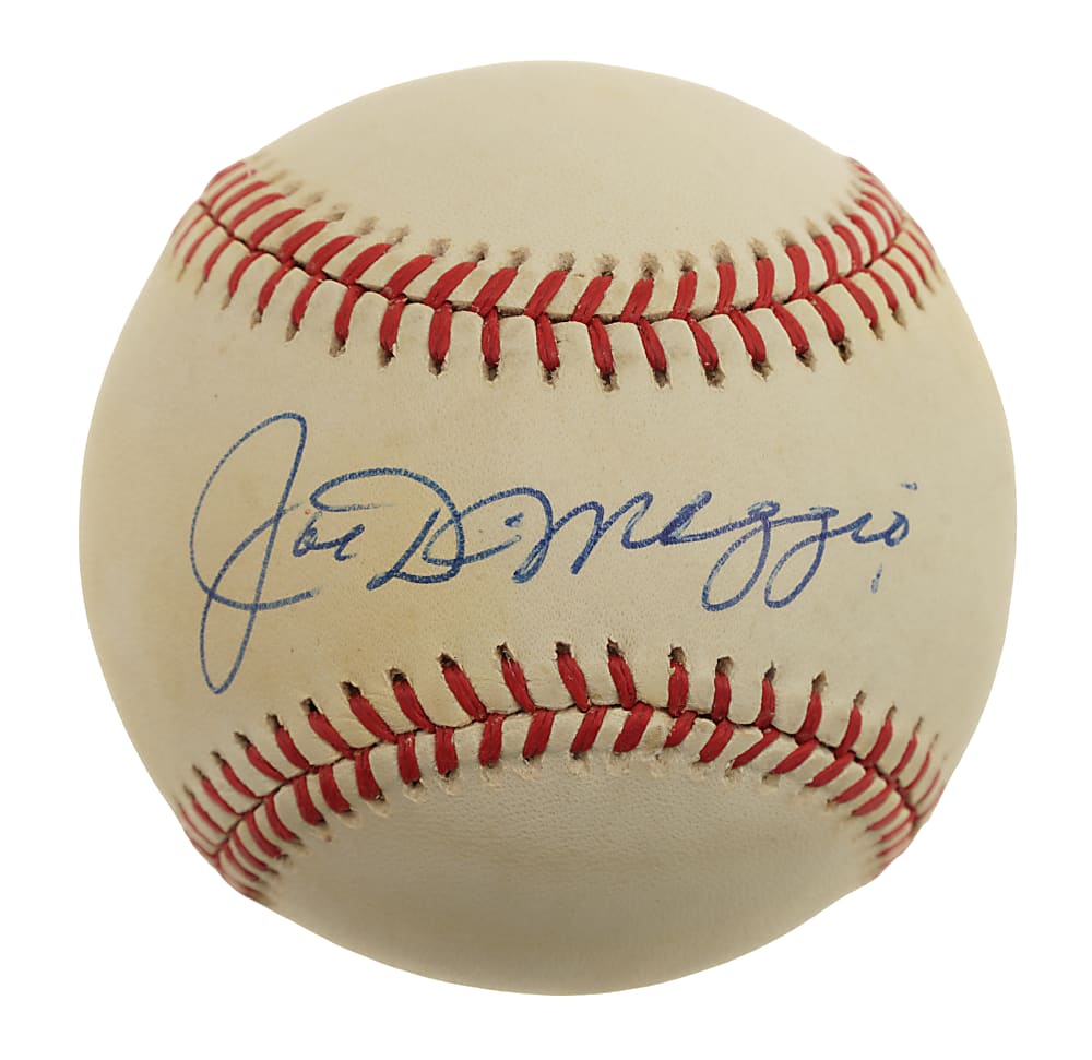 Joe DiMaggio Single-Signed Baseball