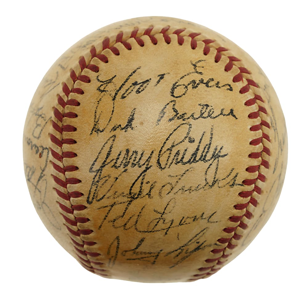 1950 Detroit Tigers Team-Signed Baseball