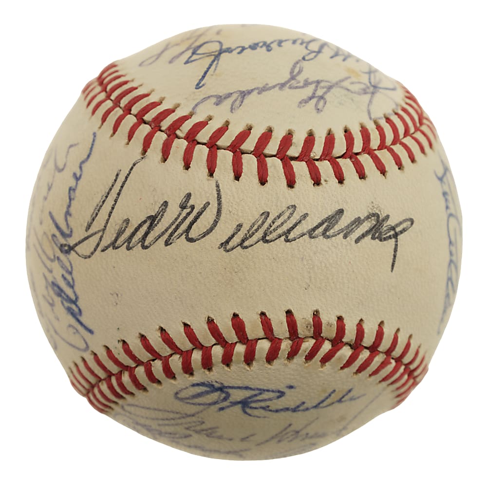 1971 Washington Senators Team-Signed Baseball with Ted Williams and Nellie Fox - JSA