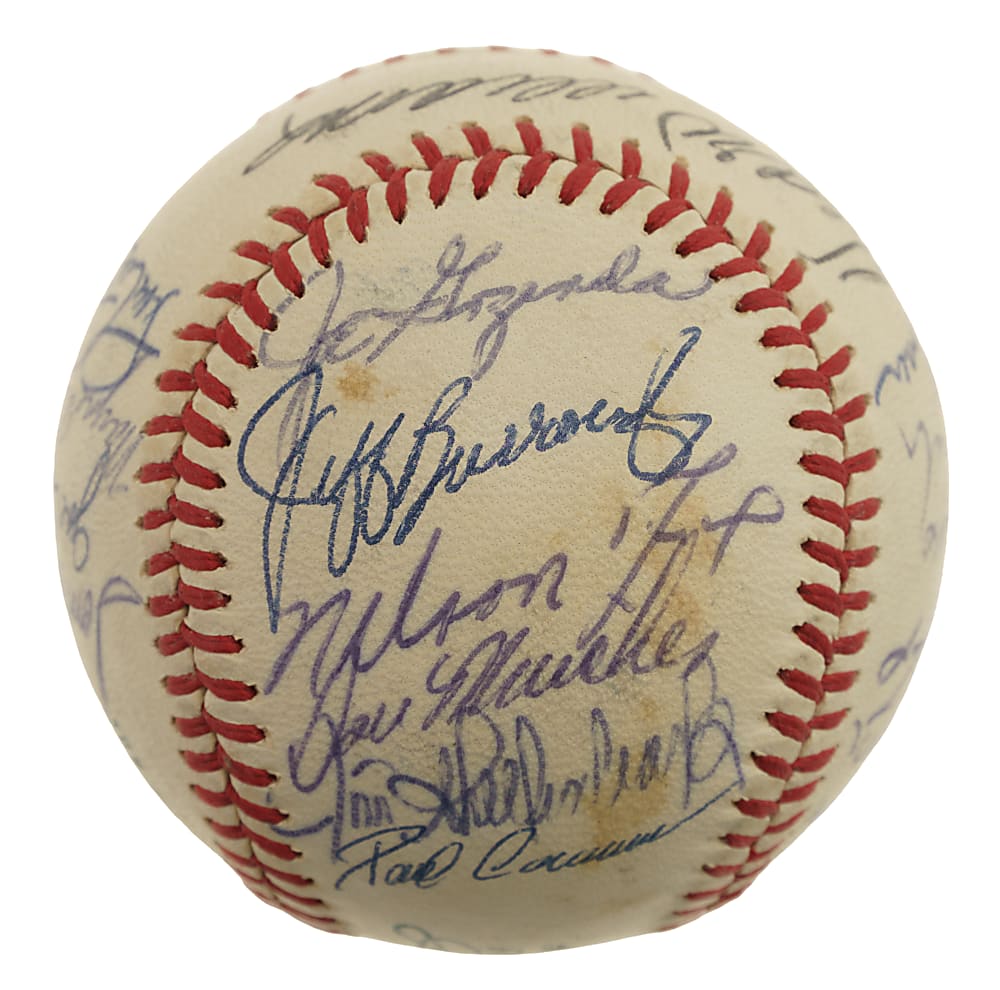 1971 Washington Senators Team-Signed Baseball with Ted Williams and Nellie Fox - JSA