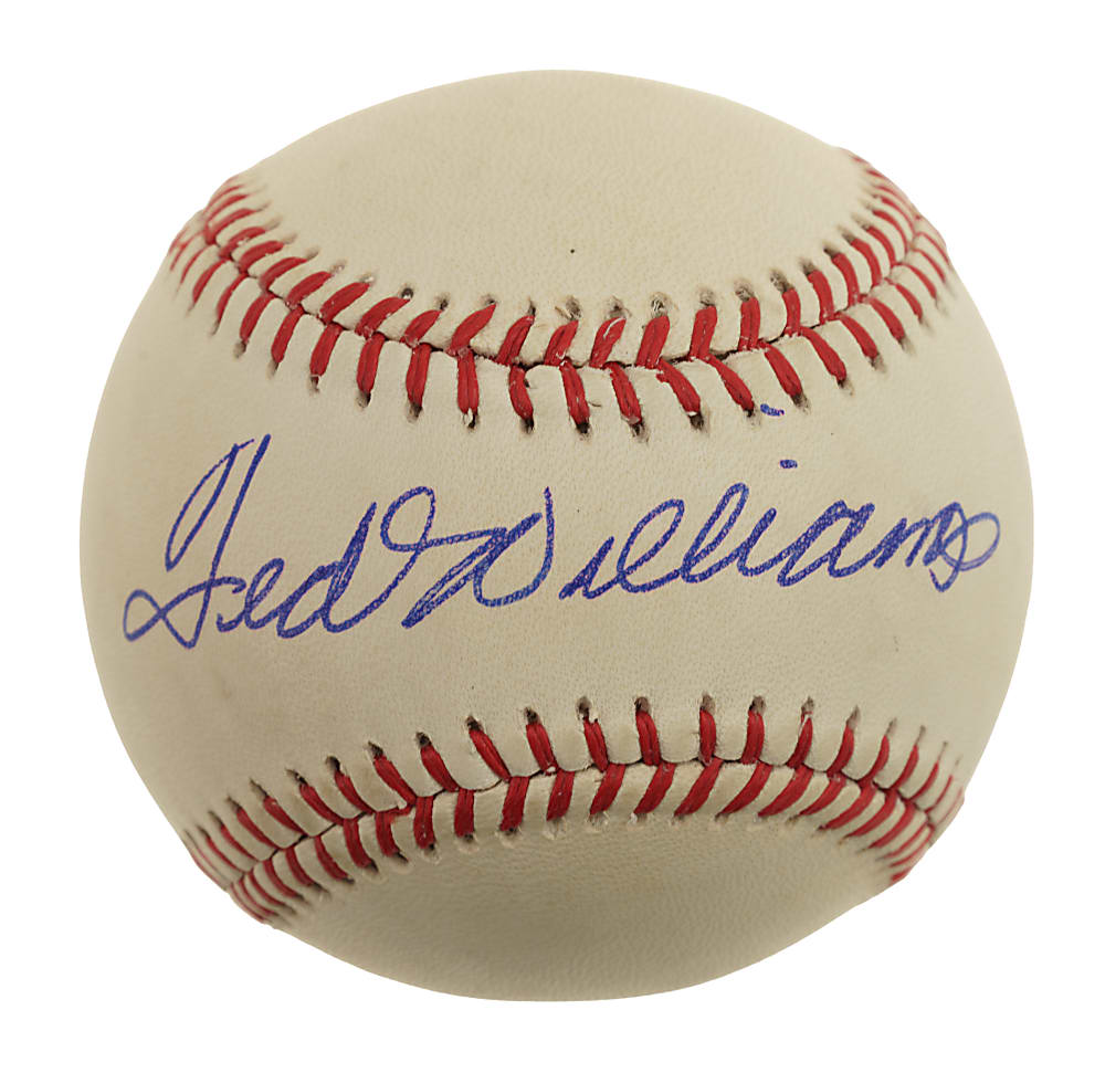 Ted Williams Single-Signed Baseball - JSA