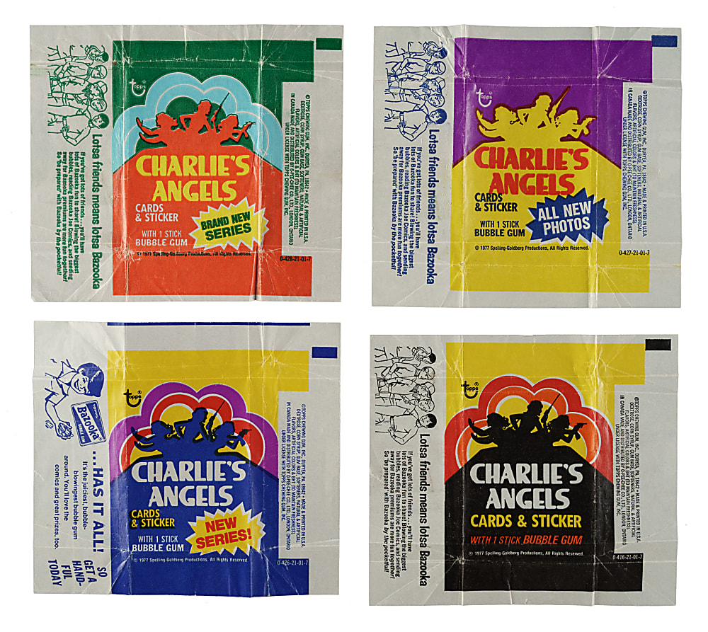 1977 Topps "Charlie's Angels" Complete Set (253) Plus Complete Sticker Set (44)