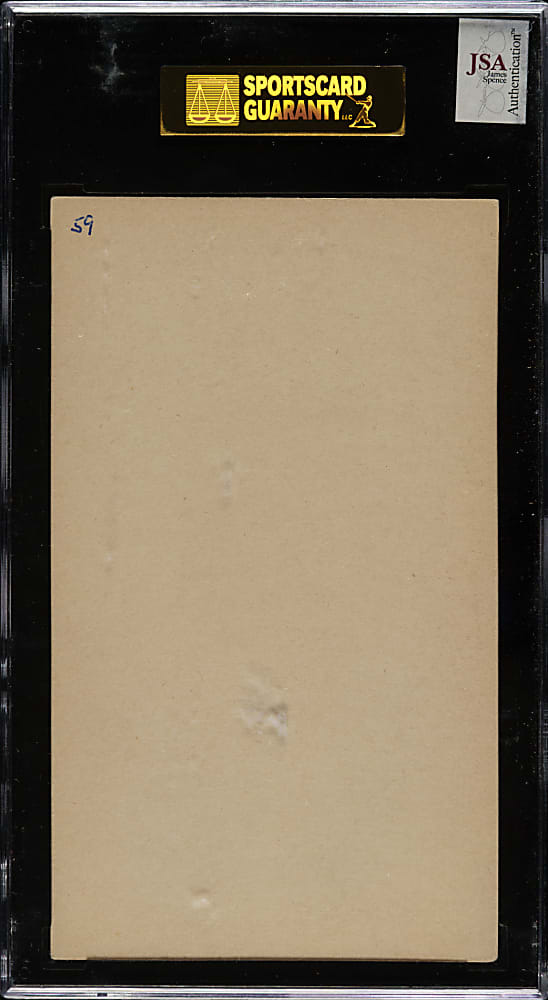 Signed 1936 R314 Goudey "Wide Pen" Premium Hank Greenberg - SGC/JSA
