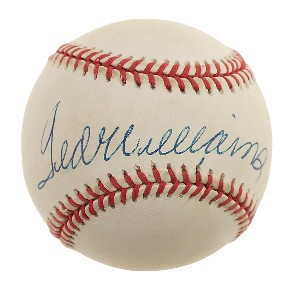 Ted Williams Single-Signed Baseball - JSA