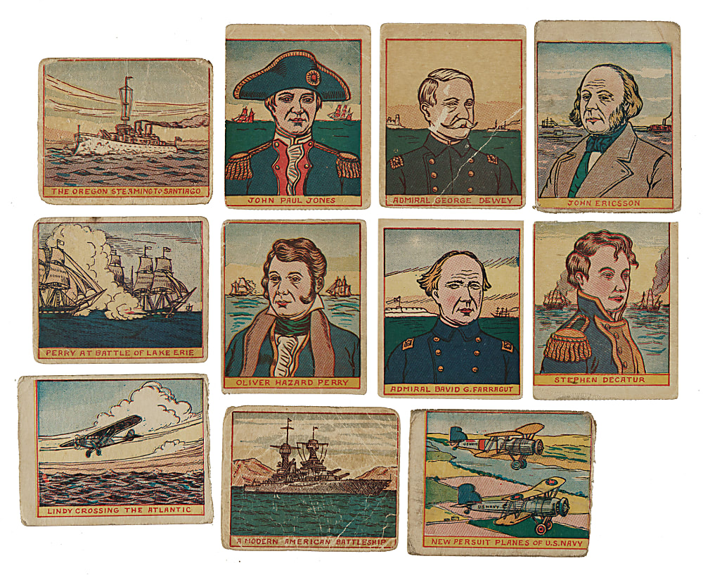 1930s R127 Navy "Series of 24" Partial Set (15/24) Including Charles Lindbergh