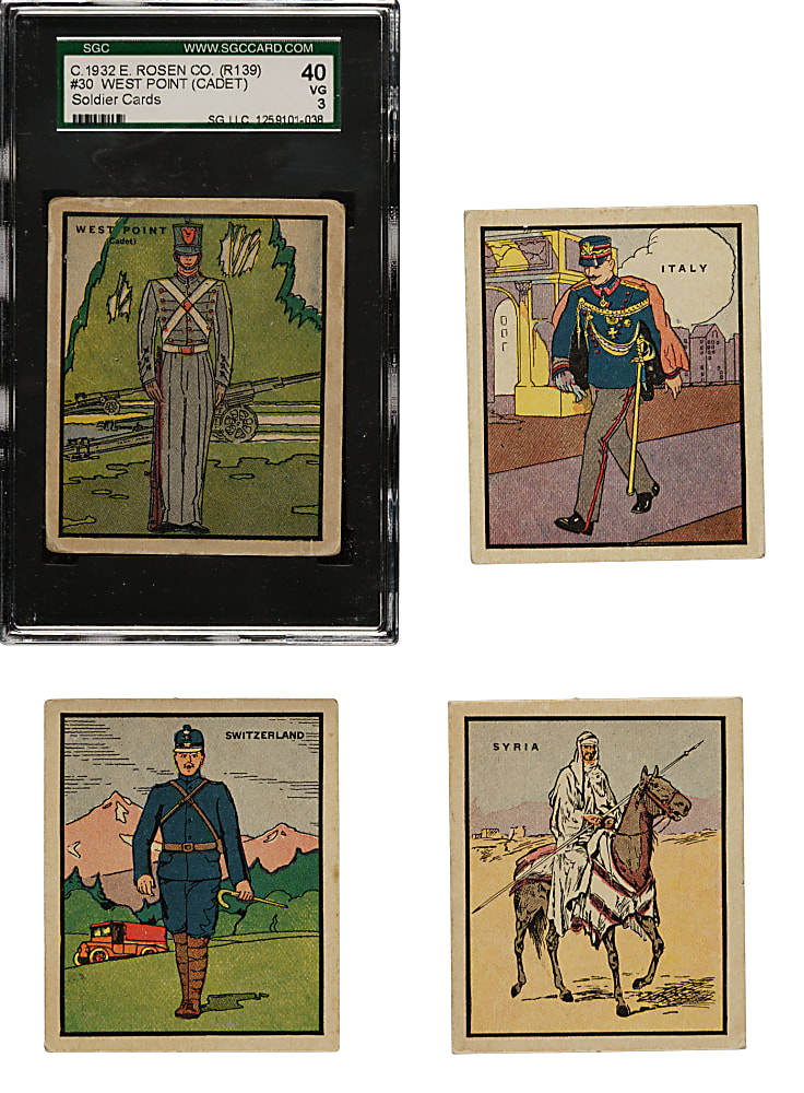 1930s R139 E. Rosen "Soldier Cards" Complete Set (36)