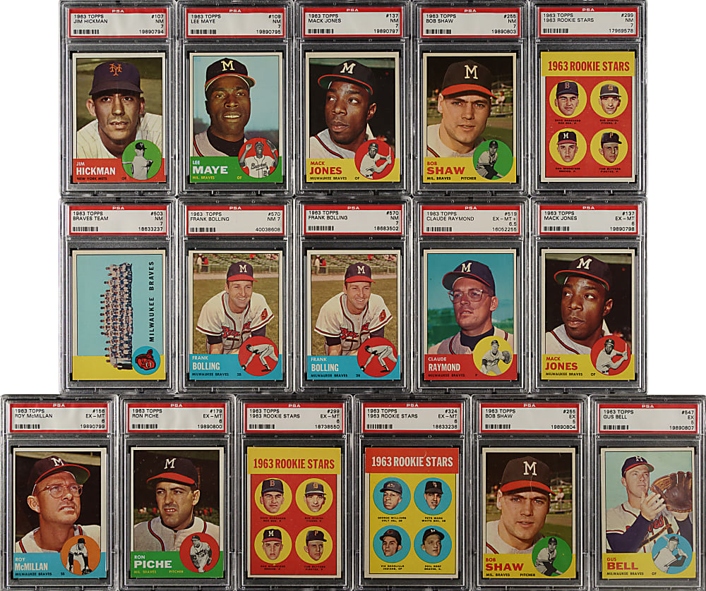 1963 Topps PSA-Graded Collection (20)
