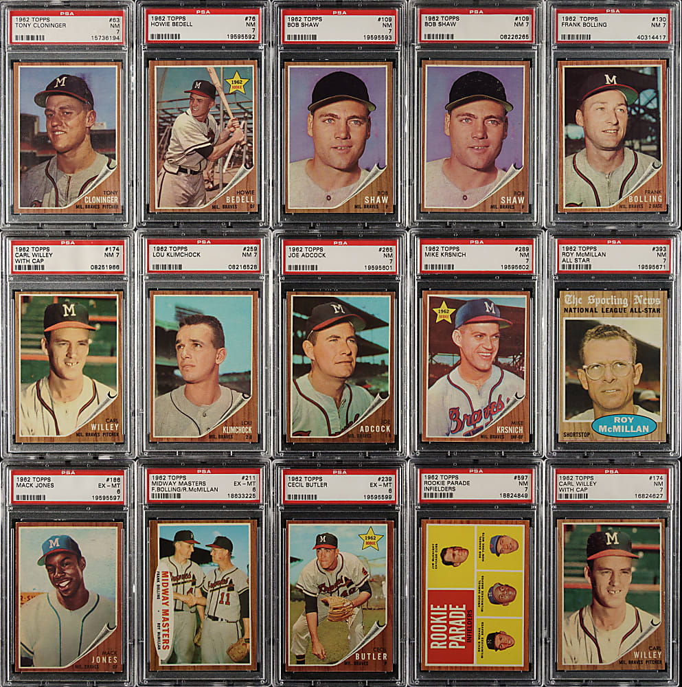 1962 Topps PSA-Graded Collection (20)