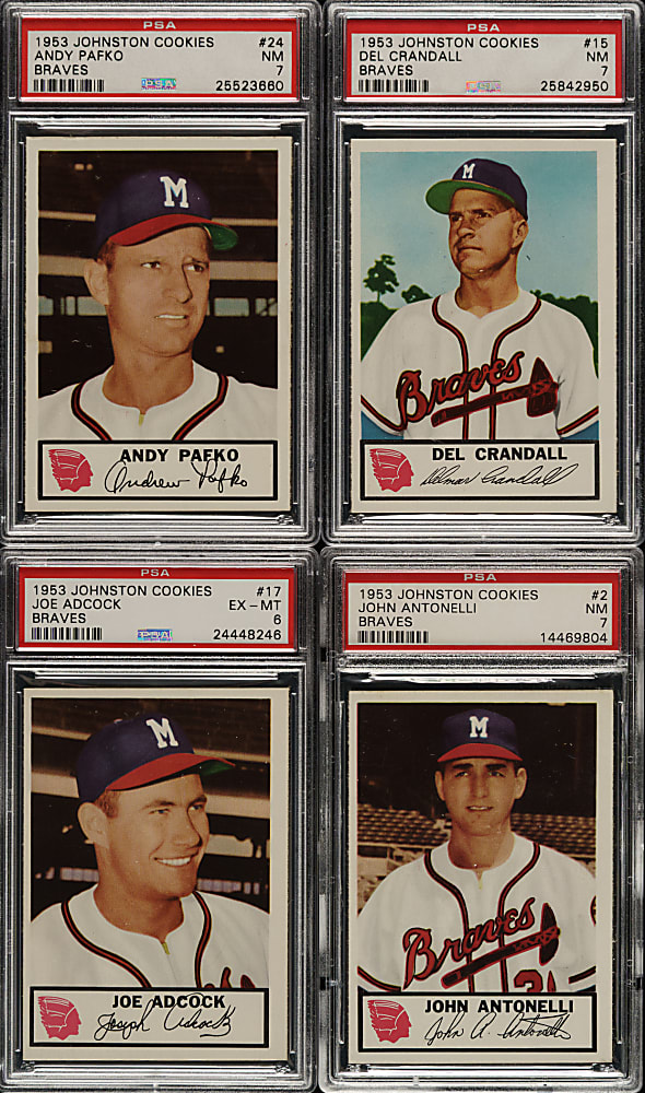 1953 Johnston Cookies PSA-Graded Collection (16)