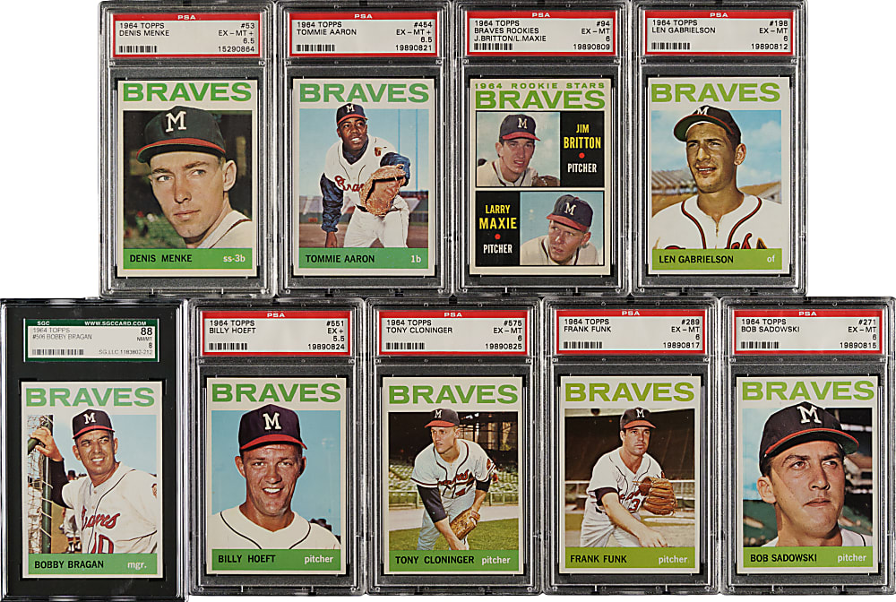 1964 Topps PSA- and SGC-Graded Collection (13) Including Phil Niekro Rookie and Joe Torre