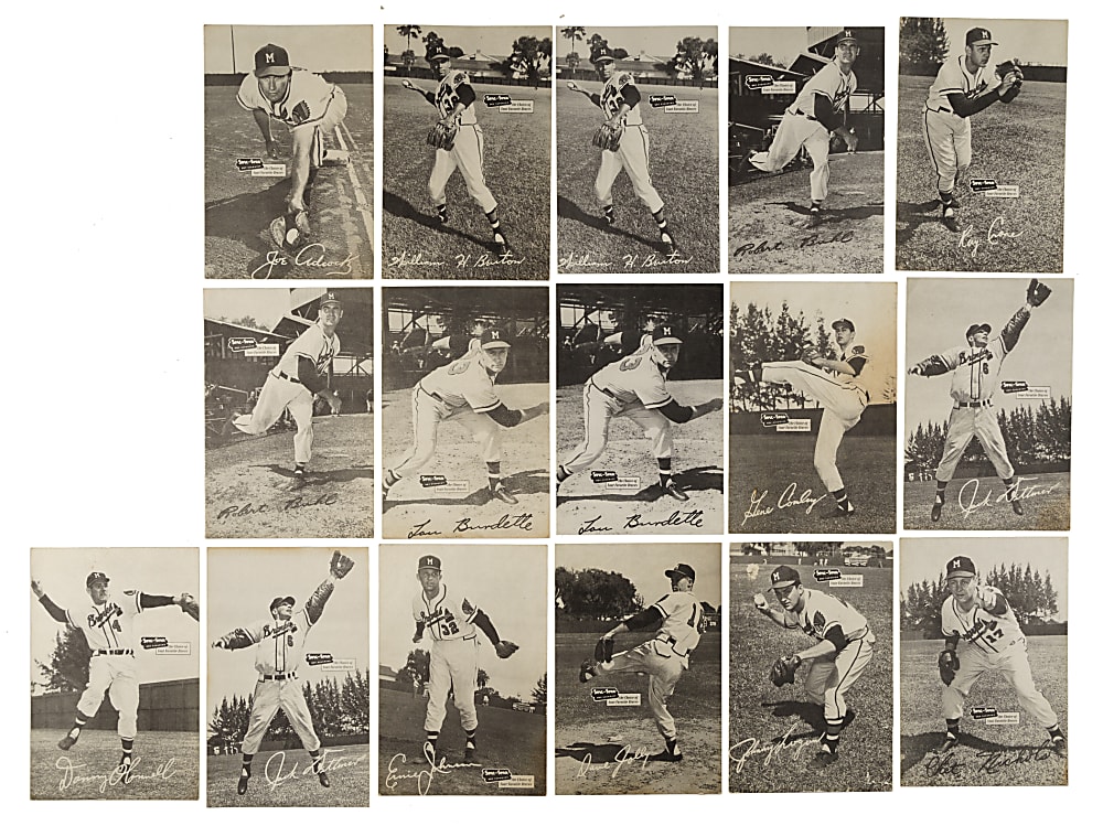 1954-1956 Spic and Span Braves Near-Complete Set (16/18)