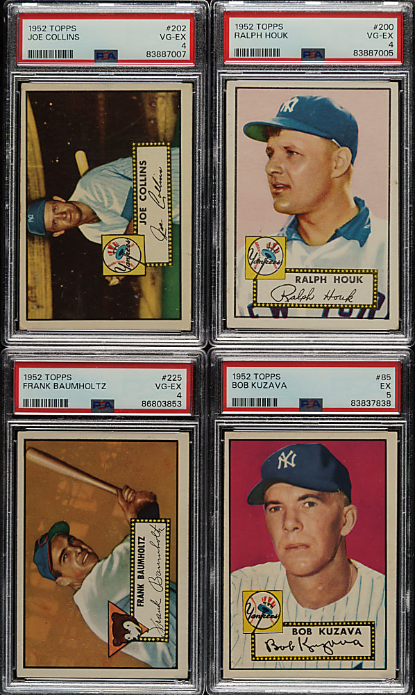 1952 Topps Low-Number PSA-Graded Collection (17)