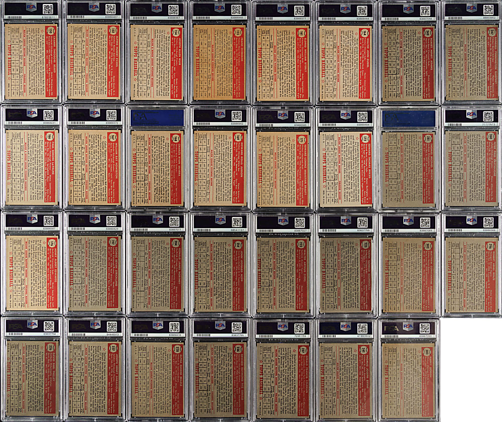 1952 Topps Low-Number PSA VG-EX 4 Collection (63)