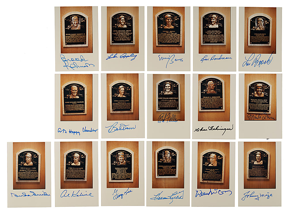 Signed Photograph Collection (20) Including Mickey Mantle, Ed Mathews and Willie Mays