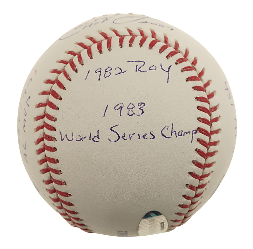 Cal Ripken Jr. Single-Signed Stat Ball