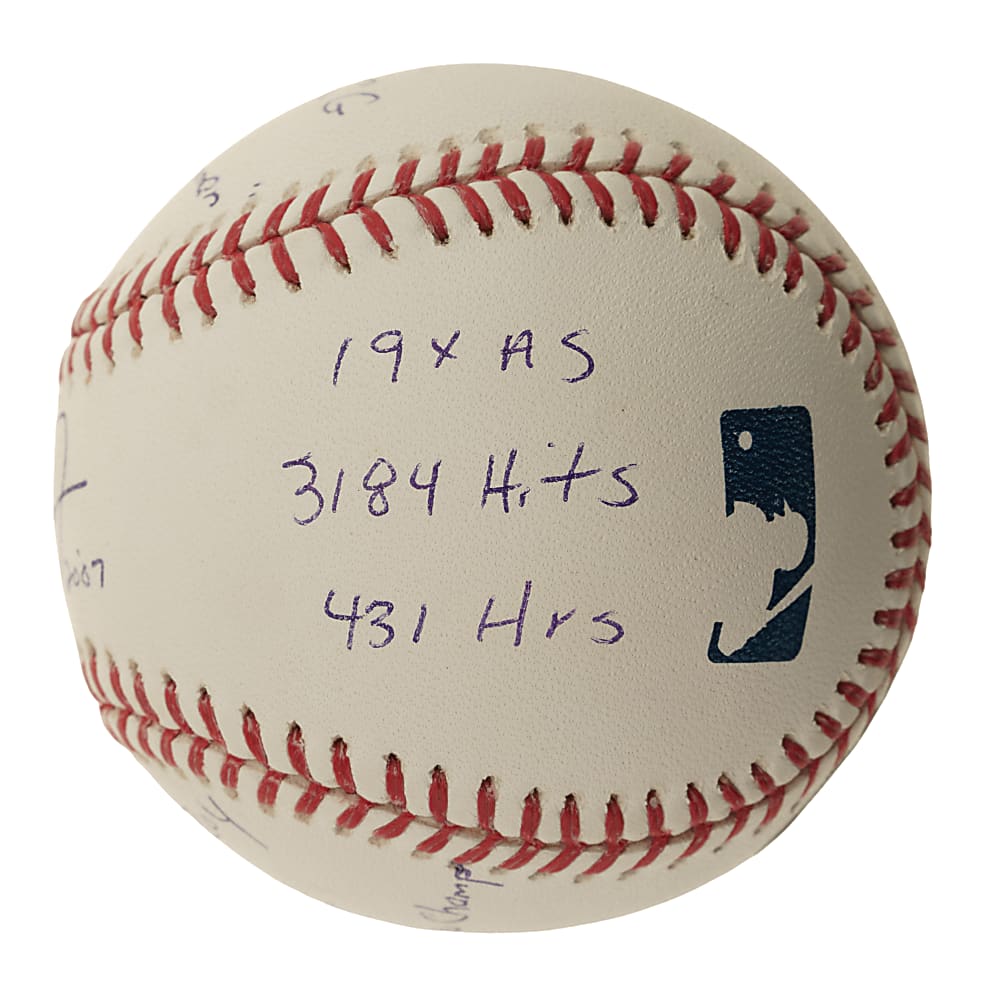 Cal Ripken Jr. Single-Signed Stat Ball
