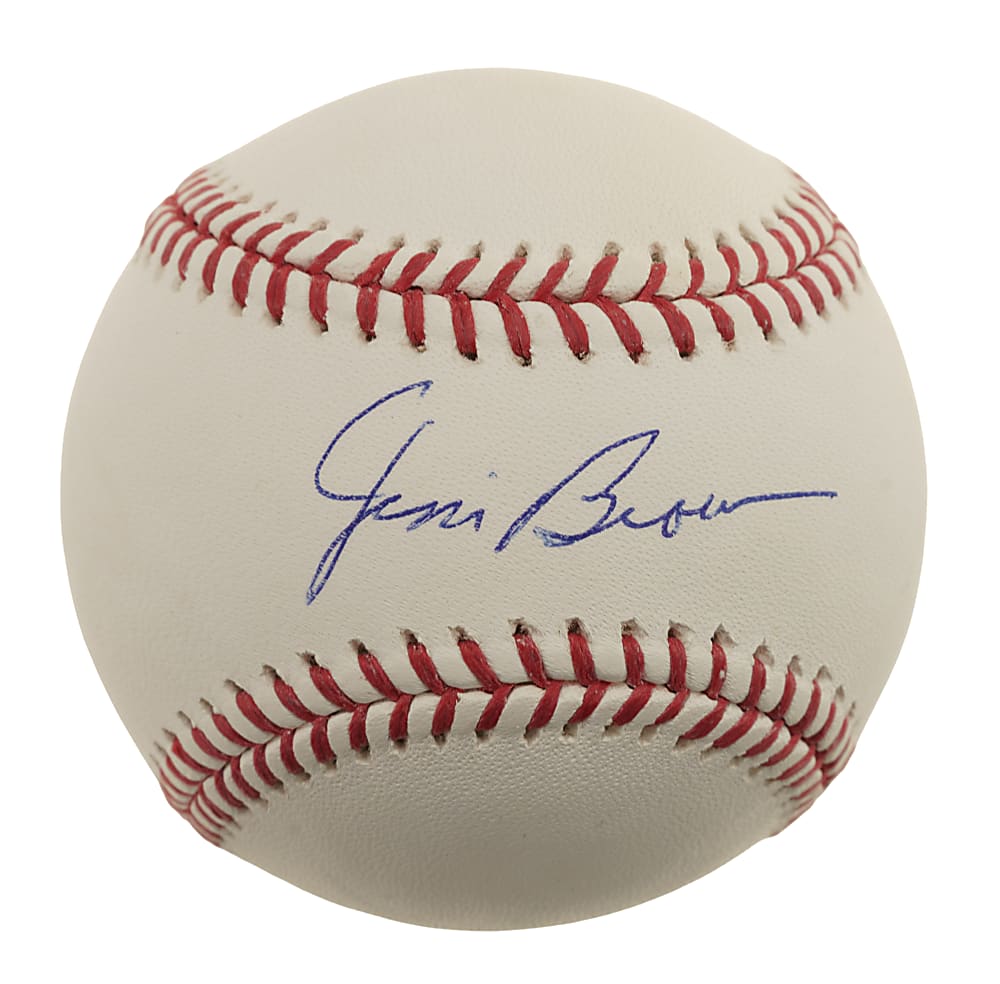 Jim Brown Single-Signed Baseball - JSA