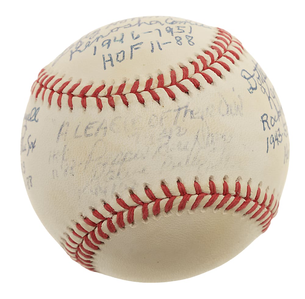 A League of Their Own Multi-Signed Baseball