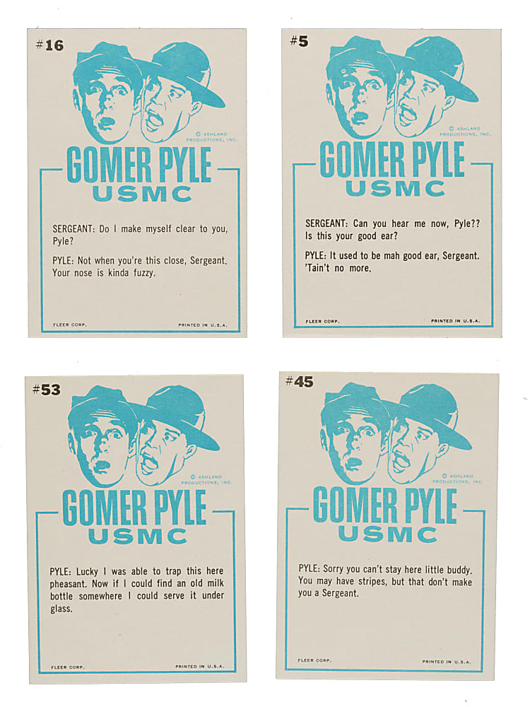 1965 Fleer "Gomer Pyle" Complete Set (66)