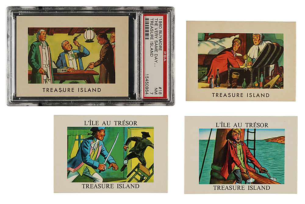 1960 Buymore Sales "Treasure Island" Near-Complete Set (59/60)
