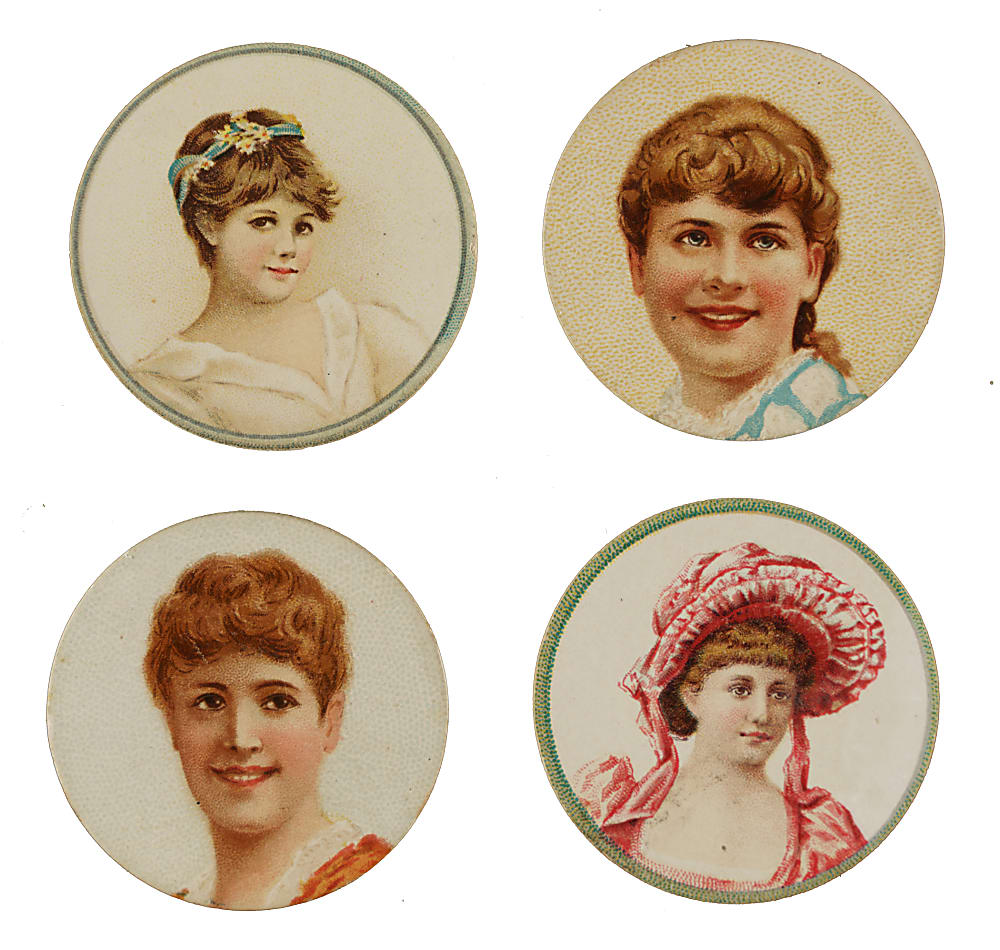 1880s N228-1 and N228-2 Kinney "Novelties" Near-Complete and Partial Set Pair (2 Sets, 64 Cards)