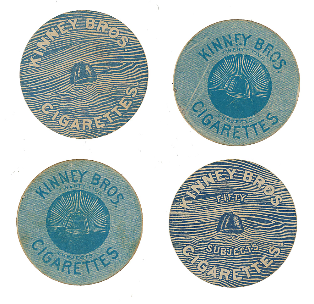 1880s N228-1 and N228-2 Kinney "Novelties" Near-Complete and Partial Set Pair (2 Sets, 64 Cards)