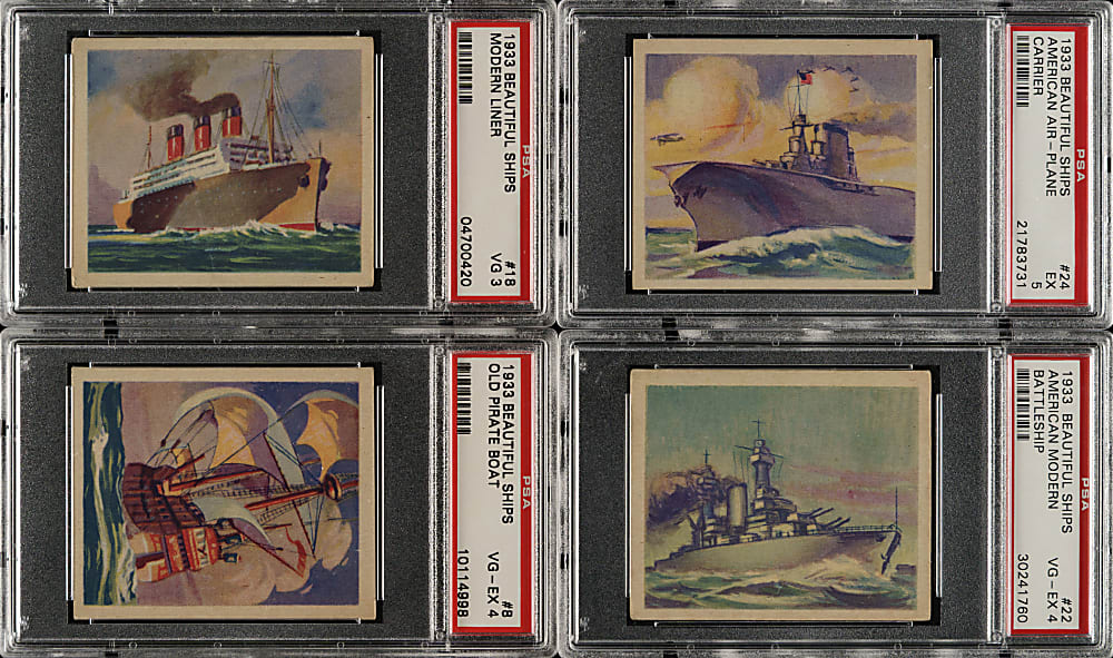 1933 R135-1 "Beautiful Ships" Near-Complete Set (23/24)