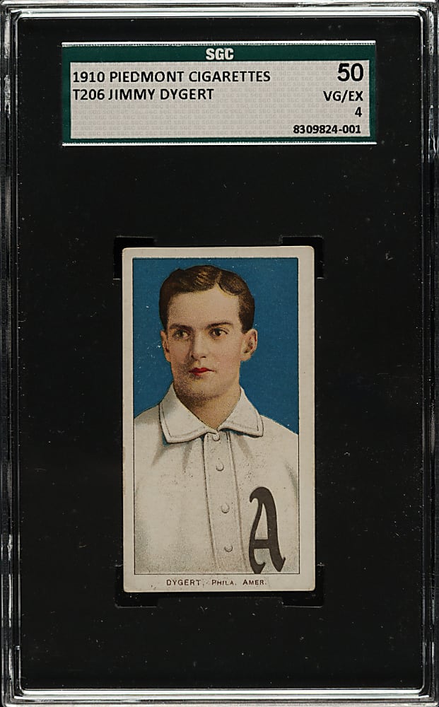 1909-1911 T206 White Border Jimmy Dygert SGC VG/EX 50