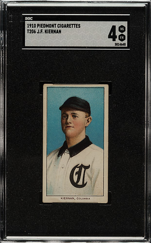 1909-1911 T206 White Border J. F. Kiernan Southern Leaguer SGC VG/EX 4