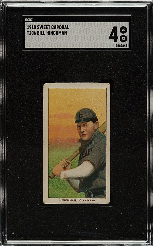 1909-1911 T206 White Border Bill Hinchman SGC VG/EX 4