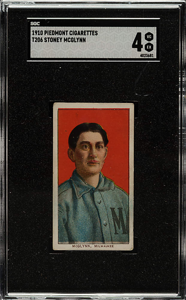 1909-1911 T206 White Border Stoney McGlynn SGC VG/EX 4