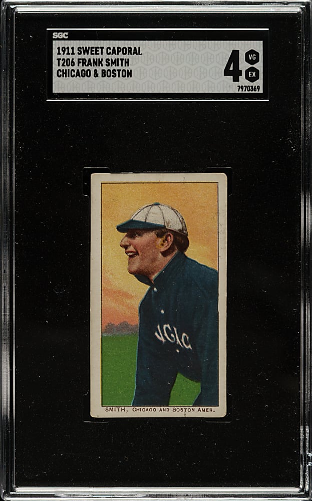 1909-1911 T206 White Border Frank Smith Chicago & Boston SGC VG/EX 4