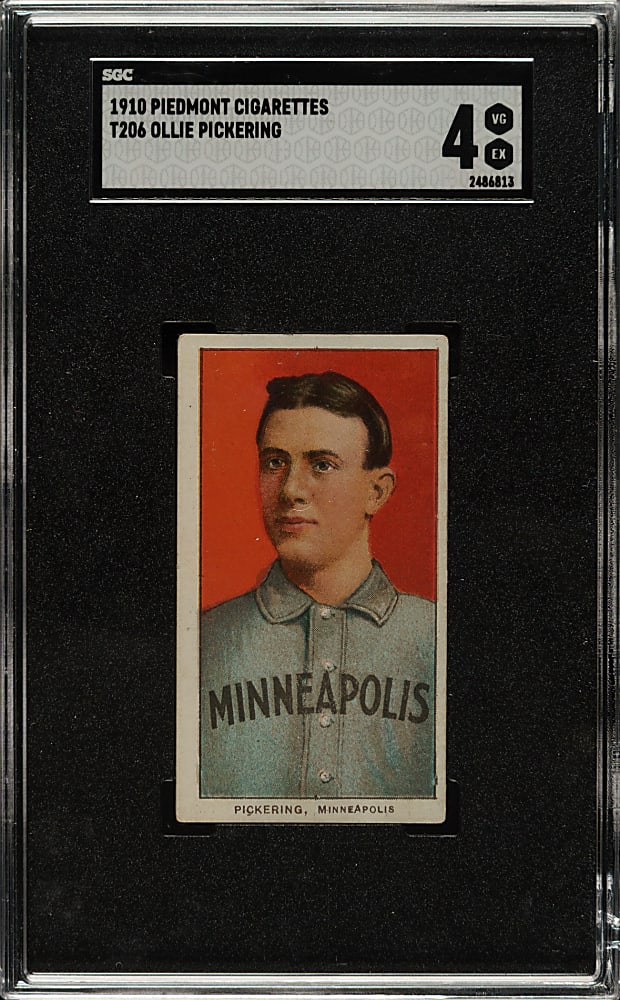 1909-1911 T206 White Border Ollie Pickering SGC VG/EX 4