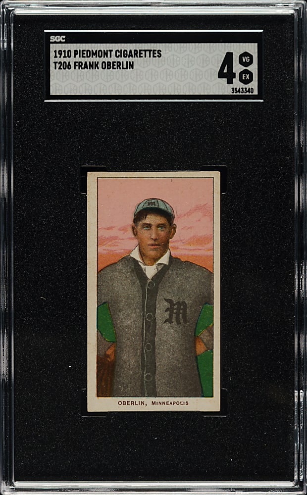 1909-1911 T206 White Border Frank Oberlin SGC VG/EX 4