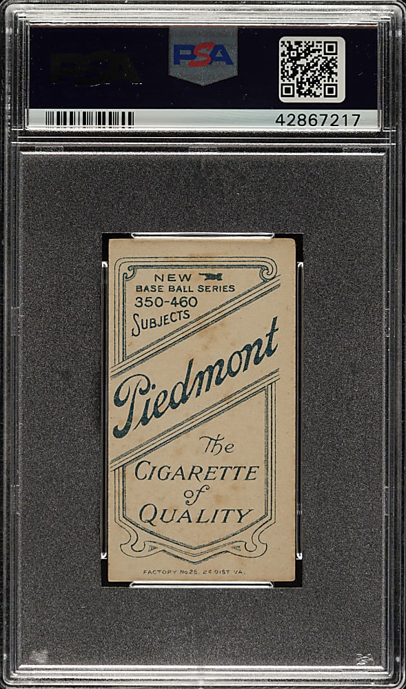 1909-1911 T206 White Border Jimmy Sheckard Glove Showing PSA VG-EX 4