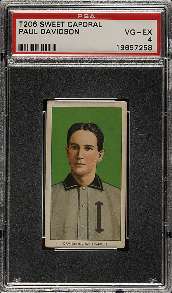 1909-1911 T206 White Border Paul Davidson PSA VG-EX 4