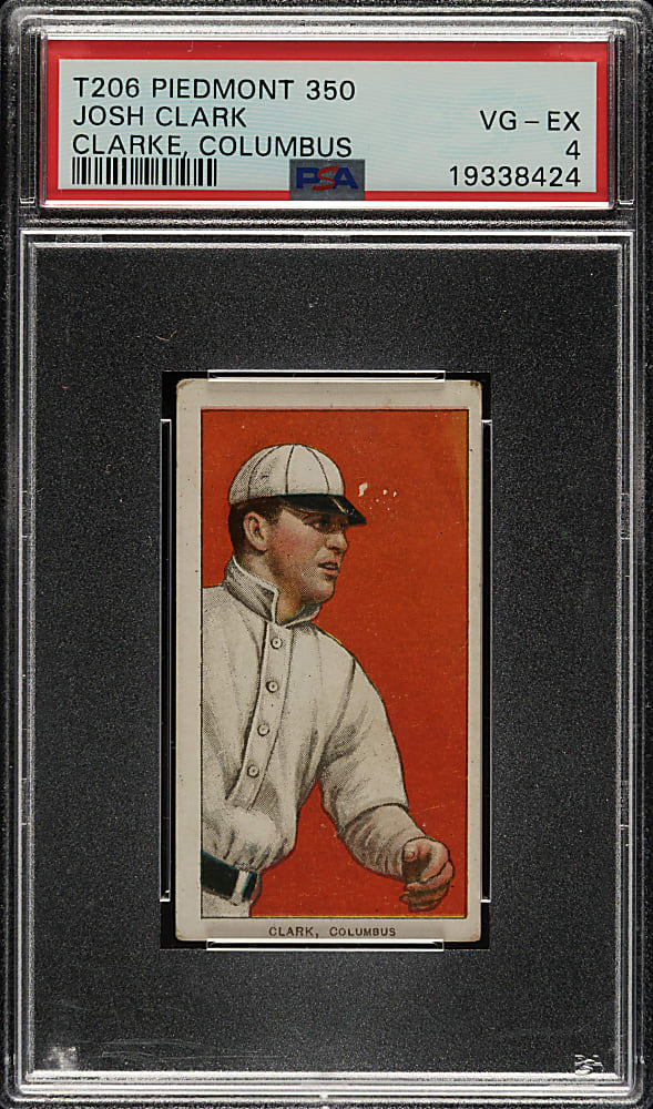 1909-1911 T206 White Border Josh Clark PSA VG-EX 4