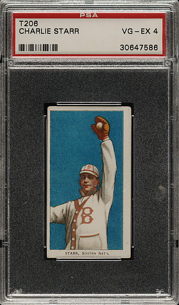 1909-1911 T206 White Border Charlie Starr PSA VG-EX 4