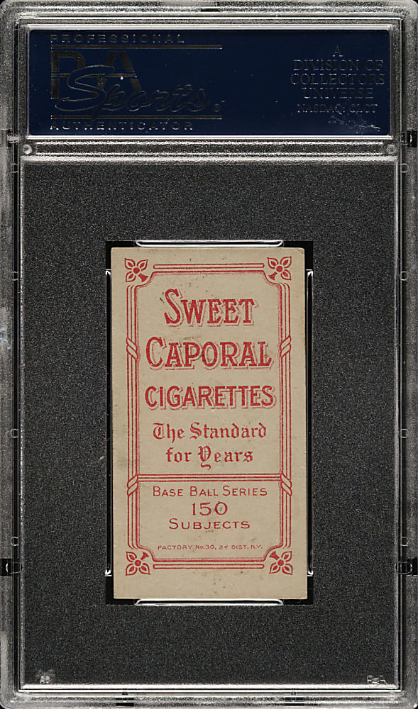1909-1911 T206 White Border Rube Oldring Fielding PSA VG-EX 4